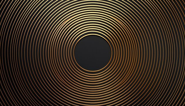 amazing dark abstract luxury background with circles diagonal golden lines on black grey gradient 3d round ring minimal bg premium minimal animated generative ai