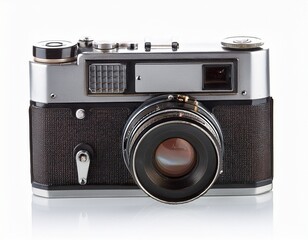 vintage camera isolated on white