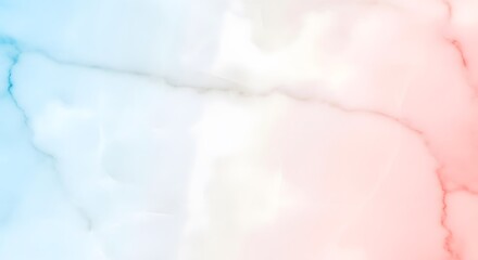 Delicate pastel marble texture with subtle blue and pink color blend, abstract fluid background design
