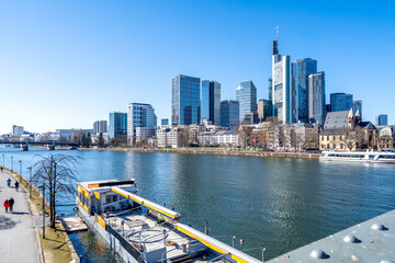 Fototapeta premium Skyline, Frankfurt am Main, Hessen, Deutschland 