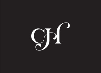 CH Abstract Letters Logo Monogram