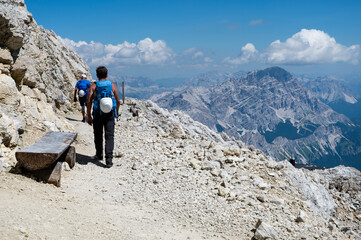 Tofana di Mezzo - Dolomites - (3244m) View from the summit.  © Tomasz Warszewski