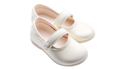 PNG a pair of white children's shoes black background on a transparent background