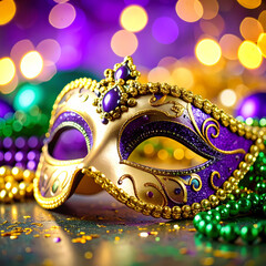 Mardi gras mask detail