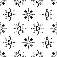 Elegant floral pattern with delicate blooms, seamless background for diverse design projects and creative artwork, repetitive motifs