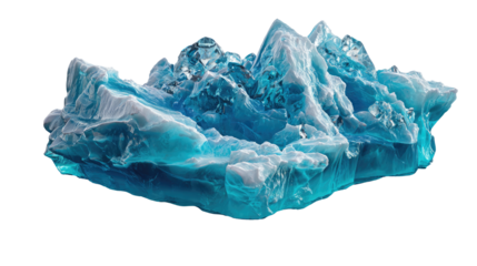 Iceberg Majesty: A close-up of a stunning, isolated iceberg, showcasing its breathtaking blue hues and intricate glacial formations.