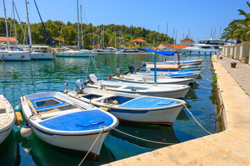 Obraz premium Milna port located in the western part of the island of Brac. Croatia