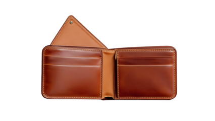 leather wallet isolated on white