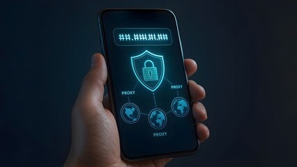 Smartphone with AR Proxy and Encrypted IP Holographic Interface