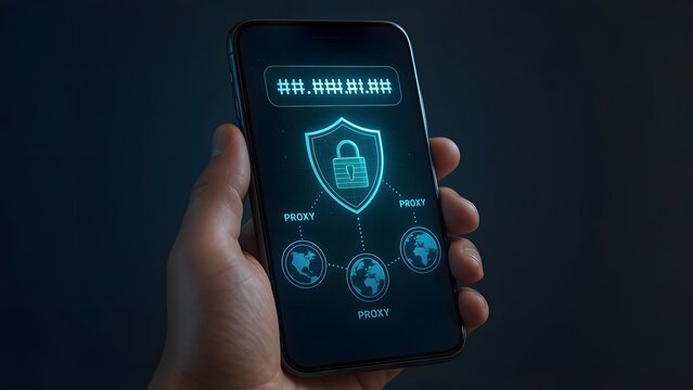 Smartphone with AR Proxy and Encrypted IP Holographic Interface