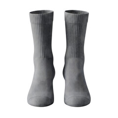 3d realistic sock Mockup isolated on transparent background