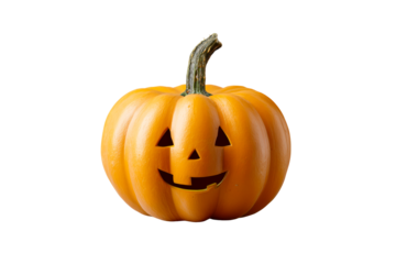 Cheerful smiling Halloween pumpkin