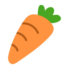 シンプルなにんじんのイラスト / Simple Carrot Illustration