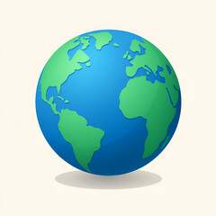 Fototapeta premium globe on white background