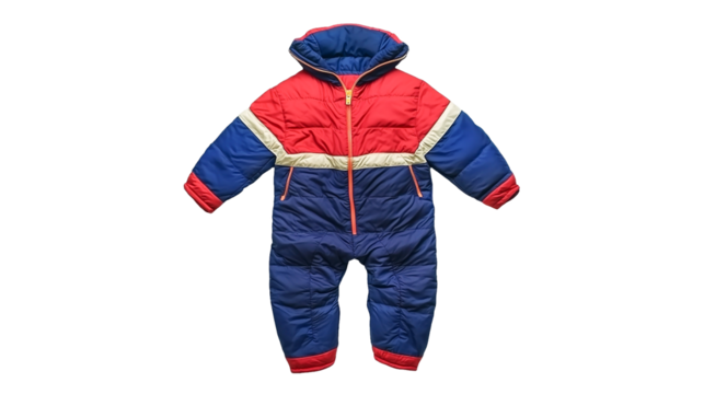 PNG jacket with a hood and padded inserts on a transparent background