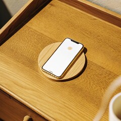 Vintage blank notebook and pen on an old wooden desk