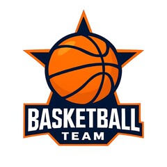 Bold Basketball Team Logo Modern Star Emblem Sports Design