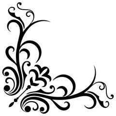 Ornate swirl angle vintage li...