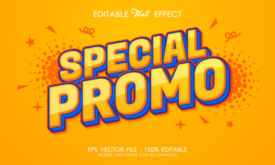 Special sale promotional offer editable 3D text effect