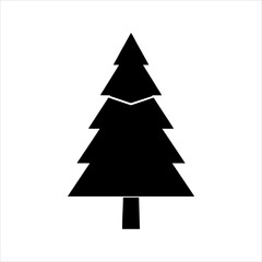 Fototapeta premium christmas tree icon vector