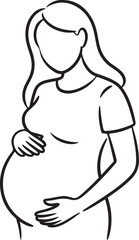 Pregnant Woman Silhouette Vector &ndash; Motherhood Design

Mom to Be Vector Bundle &ndash; Pregnancy Silhouette Collection

Mother and Baby Silhouette Vector for Family and Maternity Design