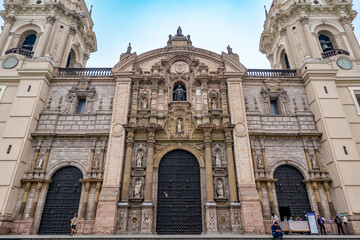 Panoramic View of the Cathedral of Lima, Peru