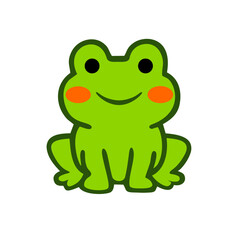 cute frog sticker icon