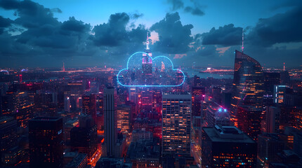 Smart City Cloud Computing A Nighttime Vision of Urban Digital Transformation