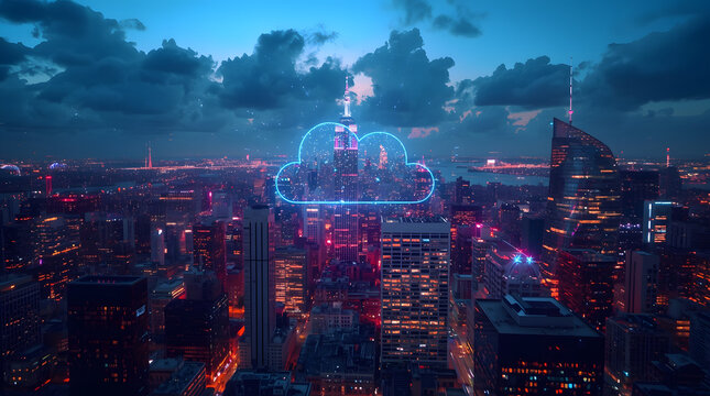 Smart City Cloud Computing A Nighttime Vision of Urban Digital Transformation