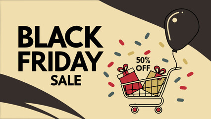 Black Friday Sale Shopping Discount Retail Vector