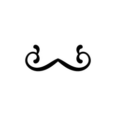 Line flourish clip art design on plain white transparent isolated background for card, shirt, hoodie, sweatshirt, apparel, tag, mug, icon, poster or badge