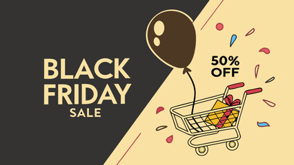 Black Friday Sale Shopping Discount Retail Vector