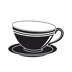 Cup Icon Black Silhouette Vector Illustration