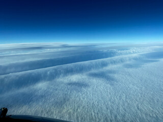 a Lager rotor cloud as seen from an airliner from thirty-seven thousand feet above Greenland.
