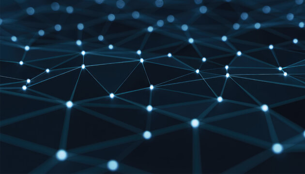 Fiber optics background with lots of light spots