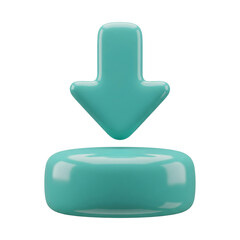 Download icon isolated on transparent background