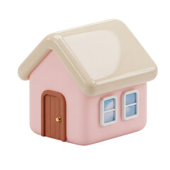 House isolated on transparent background