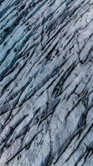 Vast ice formations create a mesmerizing visual at Svinafellsjokull Glacier in Iceland.