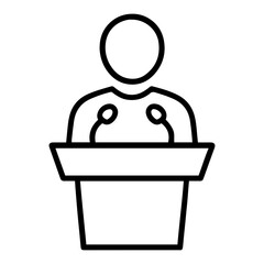 Vector line drawing of a saluting officer in uniform with a cap and tie clearly visible