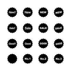 NEWマークのイラスト  マーク　アイコン　シール」スタンプ