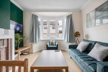Modern luxury apartment interior in minimal scandinavian style, 3d rendering