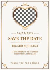 luxury Elegant wedding invitation