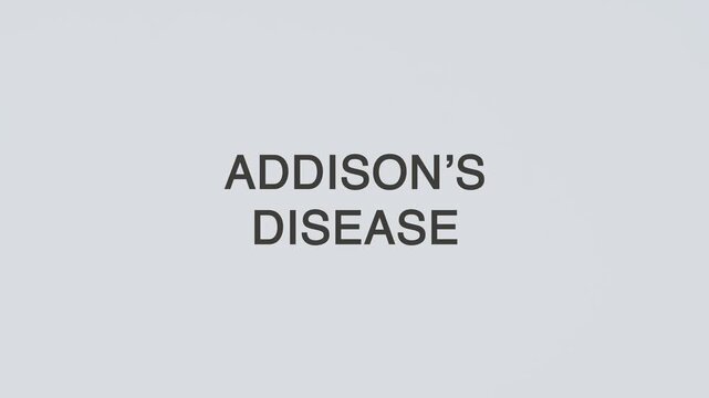 Addison&rsquo;s disease diagnosed with a hand holding a stethoscope on a white background, highlighting adrenal health, medical assessment, patient care, and clinical evaluation