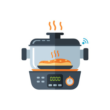 Smart Cooking Appliance for Connected Kitchen Culinary Automation and Healthy Eating Preparation
