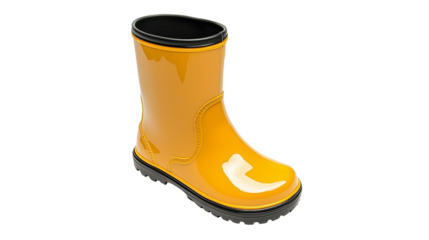 PNG a yellow rain boot on a transparent background