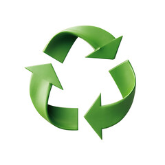 Obraz premium Bright Green Recycling Symbol Illustrates Environmental Conservation and Sustainability
