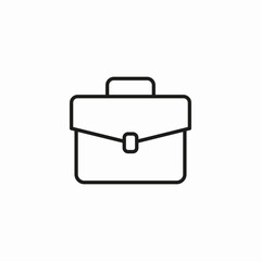 business briefcase office bag  icon sign vector