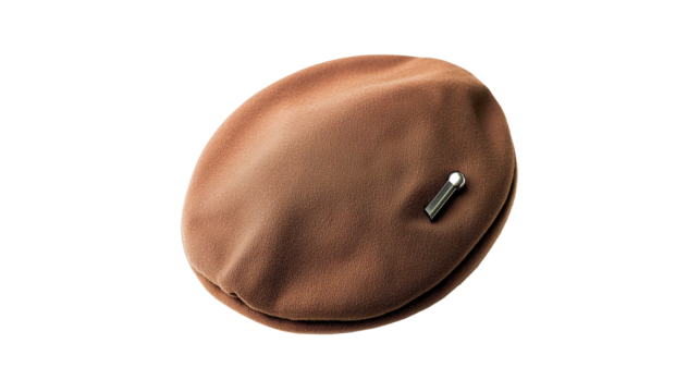 PNG a brown hat on a transparent background