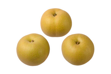 複数並んだ美味しそうな梨