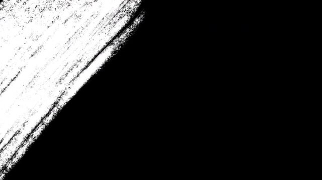 4K Paint Brush Transition with Alpha Channel Diagonal Ink Wipe Animation for Video Editing